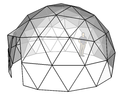 20 ft Diameter Dome Frame